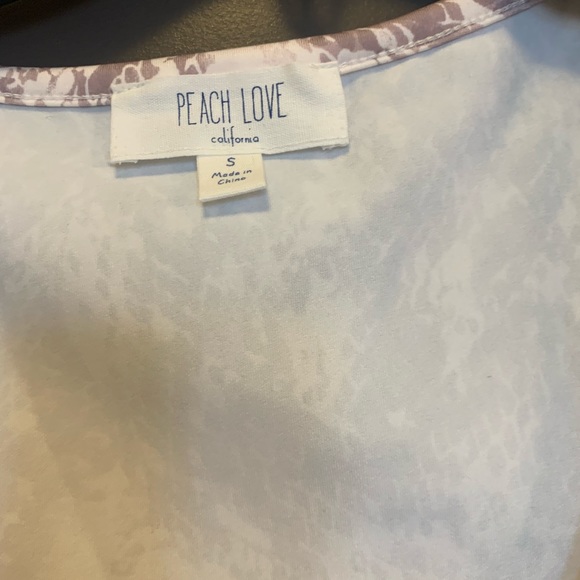 NanaMacs Ruched Snake Print Bodysuit in Cream and Mauve size Small - Picture 2 of 6